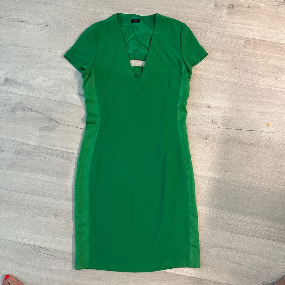 Joseph Vibrant Green Midi Dress